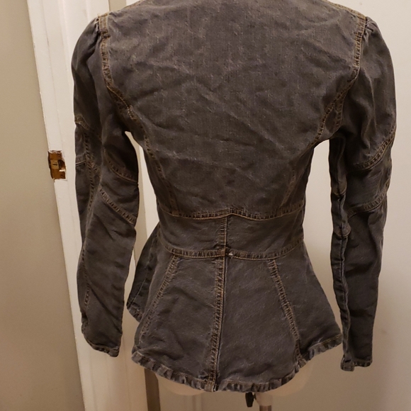 Anna Sui vintage steampunk jean jacket peplum - Picture 8 of 8